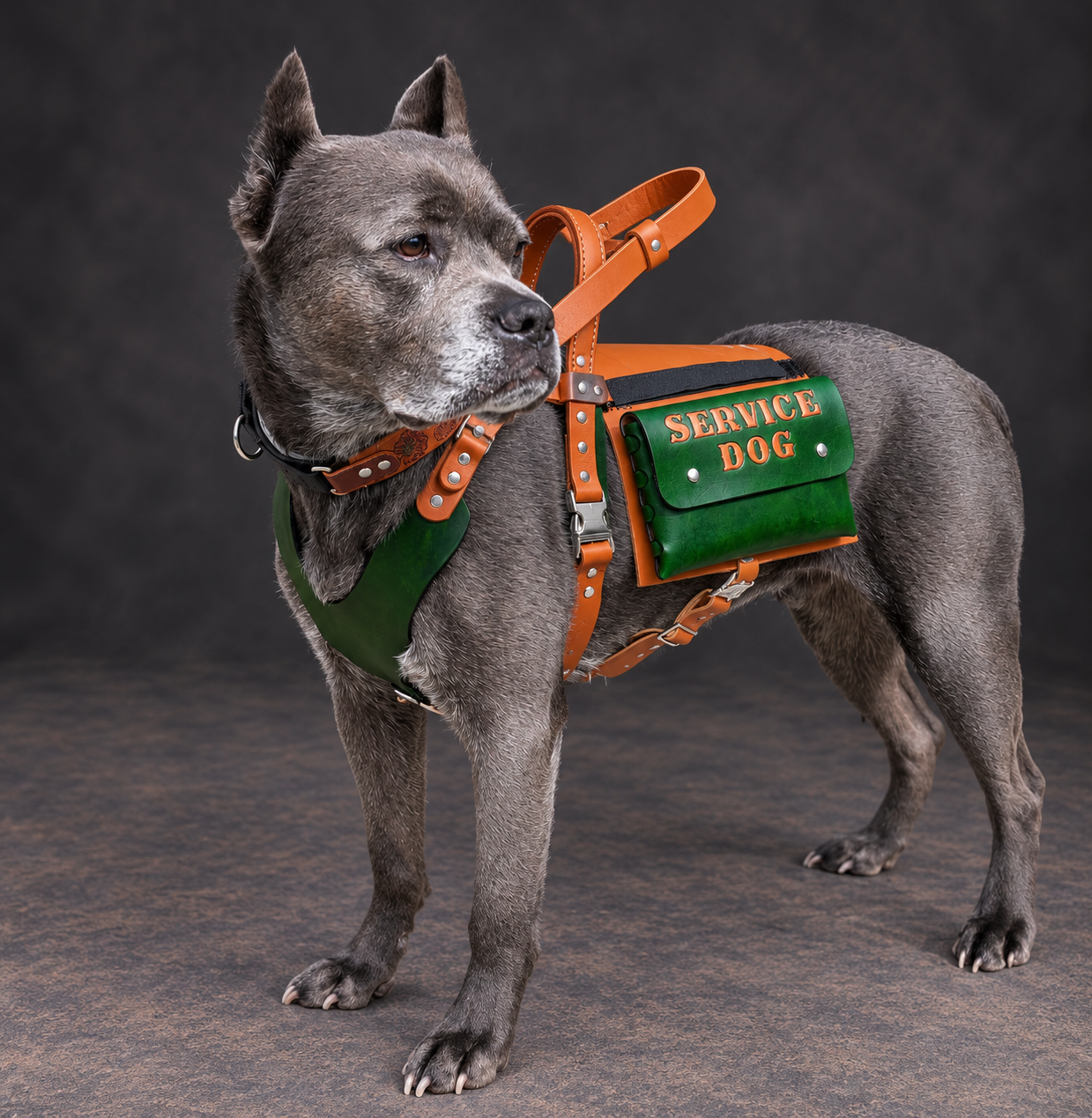 Leather Dog Backpack – Harness Attachment