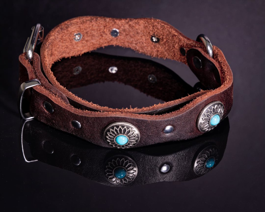 Vintage Leather Dog Collar